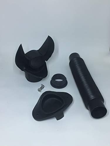 EarthMinded DIY Rain Barrel Diverter Parts for 2x3, 3x4 and Round Downspouts (Diverter, Winter Cover Plate, Hose, Hose Seal for Barrel, Parts to fit 3 and 4 inch Round Downpipe)