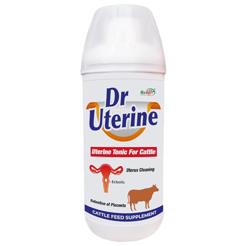 REFIT ANIMAL CARE Veterinary Herbal Uterine Tonic for Cow, Cattle, Sheep, Goat, Pigs, Buffalo, 1000 ml, Dr. Uterine
