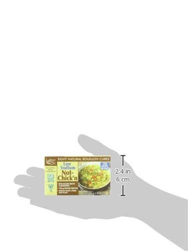 Edward & Sons Not Chick'n Bouillon Cubes, LOW SODIUM, 2.5 Ounces (Pack of 12)
