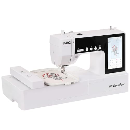 FLEURDENZ D492 Embroidery Machine with 4.5' x 7' Area for Beginners,...
