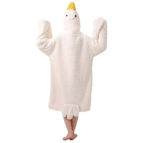 Pijama de invierno suave contra el frío en interiores con sudadera de gran tamaño