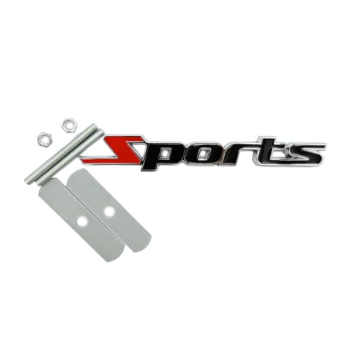 Emblema Deportivo de Aleación, 3D Metal SPORT calcomanías de insignia de Logo de ala lateral del Coche, emblema de la rejilla de la rejilla delantera del coche, Decoraciones de coche