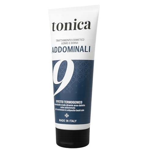 TONICA N.9 ADDOMINALI corpo 250 ML - Tonificante - Effetto termogenico made in Italy uomo donna crema