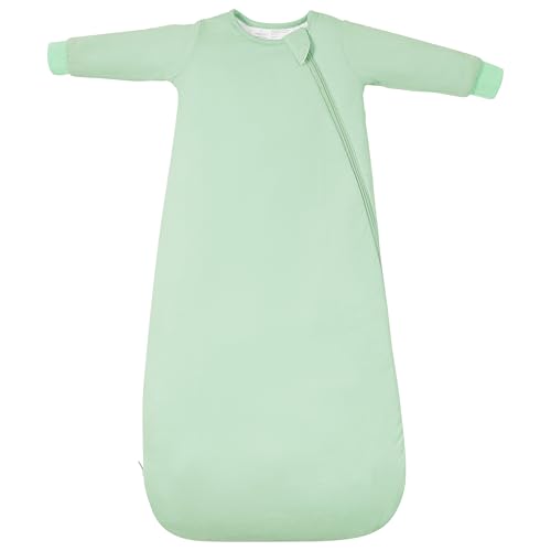 Image of Baby Sleep Sack Long Sleeve Wearable Blanket 1.0 TOG, Premium Soft Infants Warm Sleeping Bags with 2-way Zippers