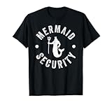 Mermaid Security T-Shirt Funny Swimming Costume T-Shirt