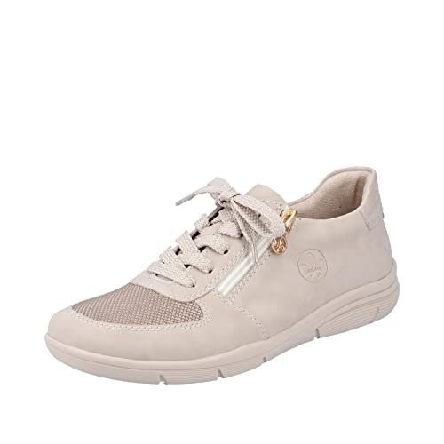Rieker L7415 Basket Femme en cuir souple noir pour la marche quotidienne