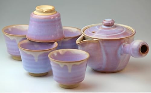 萩焼 萩むらさき朝顔茶器揃 |HG000148