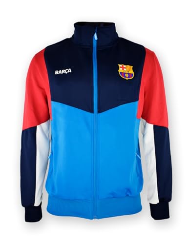 Image of Barcelona Barcelona Contrast Jacket Plus Coat Clothes with FC Licence Adult Size XXL, blue, XXL