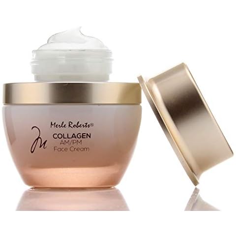 Merle Roberts Day and Night Face Cream with Collagen. Anti-Aging face cream for Wrinkles, Fine Lines, Uneven Skin Tone, and Dry Skin. 1 fl oz (1 Fl Oz (Pack of 1)) Cover