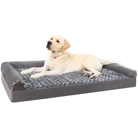 KSIIA Orthopedic Dog Sofa Bed with Removable Cover Cover