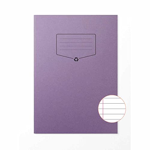 Image of Silvine BACOFF Recycled Exercise Book A4 - Color: Purple