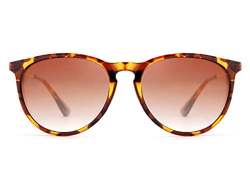 FEISEDY Polarized Sunglasses Women Men Vintage Round Classic Mirrored Sun Glasses B25712