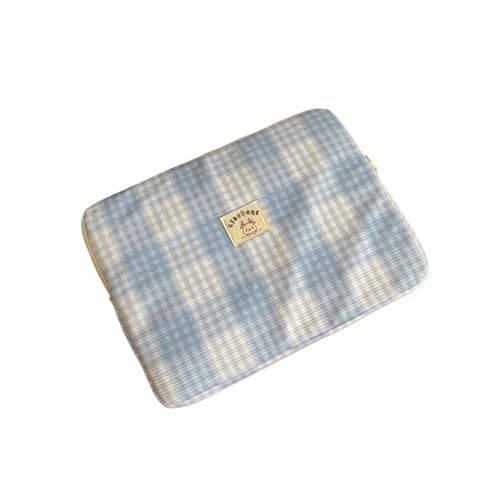 Sacoche ordinateur portable anti-choc et étui protection tablette 13-14 pouces bleu waterproof