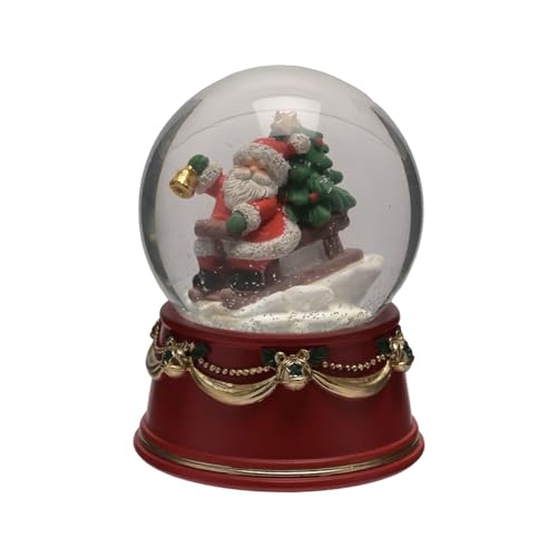 Christmas 60mm Snow Globe Waterball Decoration - Santa on Sleigh