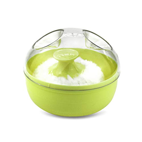 angwang Esponja de talco em pó portátil para bebê com corpo macio + caixa caixa recipiente supriment