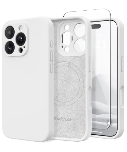 Image of Magnetic for iPhone 16 Pro Max Case Silicone White