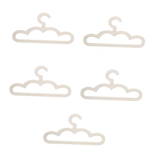 Cabilock 5pcs Baby Clothing Hangers Boys and Girls Wood Hangers for Baby Closet Organize