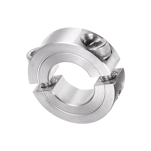 Collier de serrage 1,9 cm double fendu inox 304 bague de blocage deux pièces pour axe