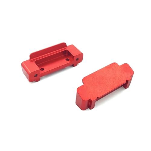 UNARAY 2 uds Parachoques Trasero Delantero Apto for Coche 1/18 RC Apto for Wltoys A959-B A969-B A979-B Piezas de Repuesto mejoradas(Size:Red)