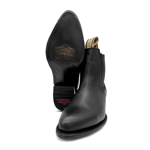 Men’s J Toe Leather Brown Ankle Cowboy Boot3