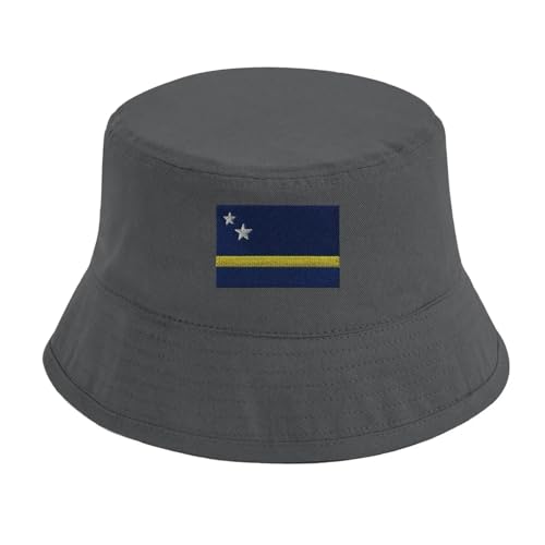 Chapeau bob drapeau de Curaçao cadeau original souvenir des Caraïbes
