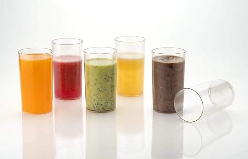 Image of Versatile Plastic Glass Set - Lightweight & Shatterproof Water Glass for Everyday Use, Outdoor Gatherings, and Parties. Ideal Plastic Glass for Wine, Juice, Soft Drinks, Soda.(300ml, 6pcs)