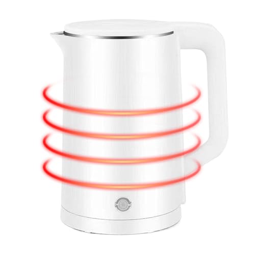 Caleta de acero inoxidable, eléctrica de acero inoxidable | 2.3L Hervir hervidor eléctrico Automático Sopado | Caldera de agua portátil de control de temperatura de ebullición rápida para campamento c