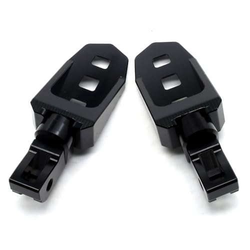 Image of MZS Motorcycle Rider Foot Pegs for 401 701 Models 2019-2023 | Dual Rotating Adjustable, MX Front Adventure Bike Footpegs, Serrated Anti-slip, Black CNC Aluminum, fits Scrambler Retro Bike