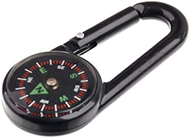 NUOBESTY Compass Keychain Compass Carabiner Mini Survival Compass Keyring Colorful Bag Pendant Gift 24pcs for Summer Outdoor Camping Accessory Random Color