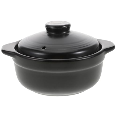 Hemobllo Cazuela De Para Guisar Sopa Fideos Tapa Hogar Cocina Apta Para Hornos Suministros De Cocina