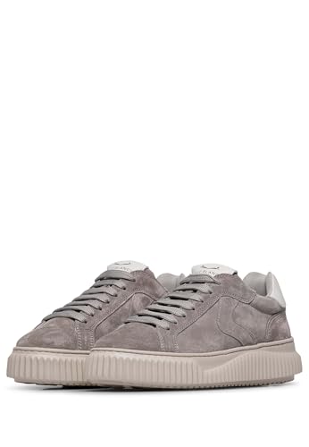 Voile Blanche Para Mujer. 2017542 Zapatillas De Piel Lipari (37), 1 A 3Cm, Cordones, Casual, Gris - 4
