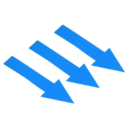 PATIKIL Arrow Sticker 8 Inch, 10 Sheet Directional Sign PVC Adhesive Removable Floor Decal for Floor Wall Marking, Blue