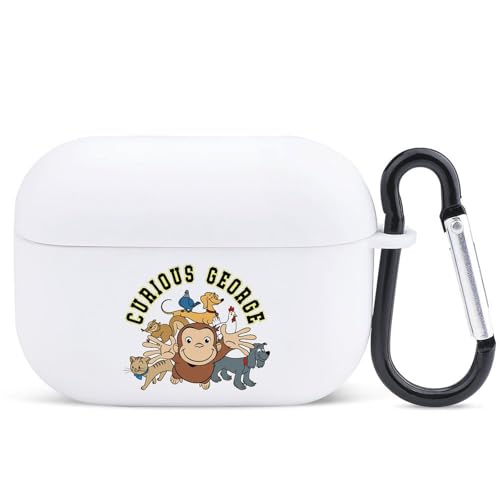 ������̃W���[�W AirPods Pro �P�[�X (2023/2022/2019)�p AirPods Pro ��2����/�P�[�X AirPods Pro2 �L�[�`�F�[���t�� TPU�J�o�[ [�h�o&�ϏՌ���] �����[�d�\