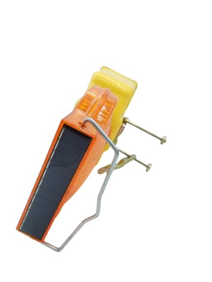 LEDWORK Lot de 12 Lampe DE Chantier LED Solaire, AUTONOMIE 80H, Portable, Resistant, DECLENCHELENT Automatique, Clignotante (10 + 2 gratuites)
