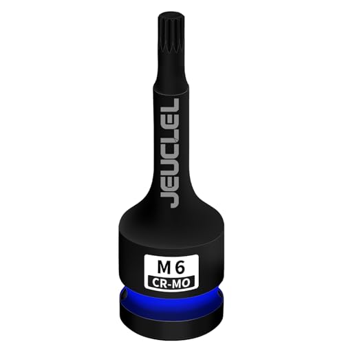 Image of M6 Triple Square Impact Spline Bit Socket, 6mm 1 /2 inch Drive Socket | 12 Point, Cr-Mo, Lengthen Screwdriver Adapter for Electric Ratchet Wrenches, Fastening Screws, Socket Wrench, Head Drill