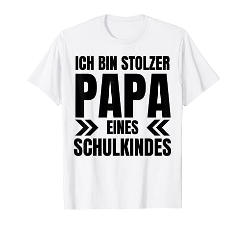 Herren Ich stolzer Papa eines Schulkindes Geschenkidee Herren T-Shirt