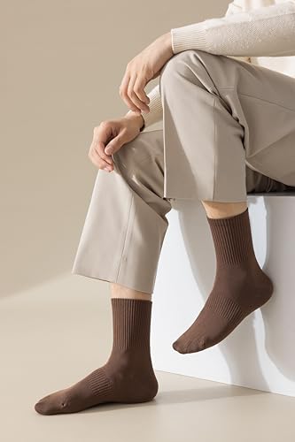 ASTRALUX Men’s Cotton Quarter Crew Socks Soft Sport Socks Calf Socks 6 pairs4