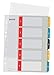 Produktbild Leitz PC-beschriftbares Register in A4 Format, 1-5, Robust, Mehrfarbig, Cosy-Serie, 12400000