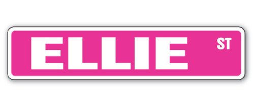 Ellie Street Sign Childrens Name Room Sign | Indoor/Outdoor | 18" Wide
