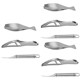Photo Gallery magiclulu 3sets attrezzi inossidabile per rimuovere squame di pesce e lische strumenti da cucina per pulire pesce per casa e ristoranti Photo Gallery magiclulu 3sets attrezzi inossidabile per rimuovere squame di pesce e lische strumenti da cucina per pulire pesce per casa e ristoranti