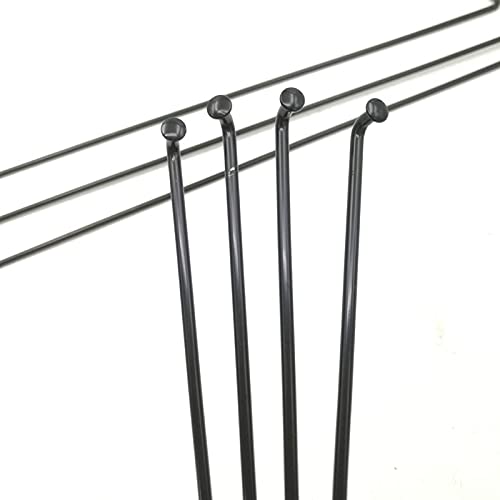 Generico Raggi for Bici elettriche da 40 Pezzi 10G Diametro 3,14 mm Materiale 45# Raggio for Moto in Acciaio al Carbonio con curvatura a J
