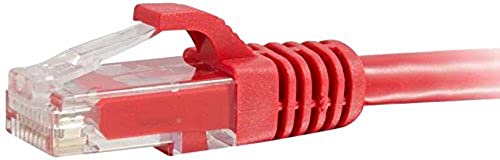 C2G/Cables to Go 27183 Cat6 Snagless Unshielded (UTP) Network Patch Cable, Red (10 Feet/3.04 Meters)