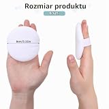 6 szt. dużych, puszystych frędzli do pudru, 8 cm, okrągłe, bardzo miękkie, nadające się do prania, wielokrotnego użytku, bawełniane pudru, pudrowe puder, pudrowe puder, do narzędzi do makijażu na