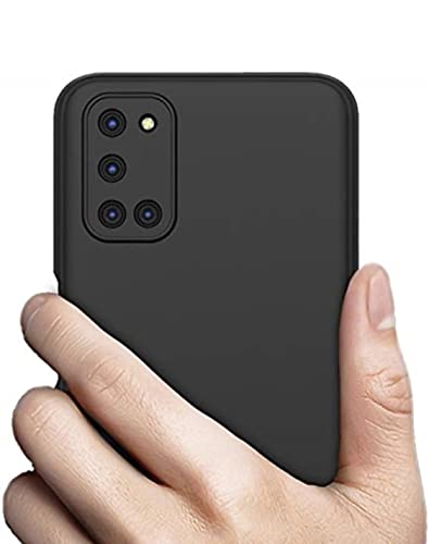 Image of Mobile Back Cover Case for Oppo A52 (Silicone Case|CameraProtection|Black SC1510)