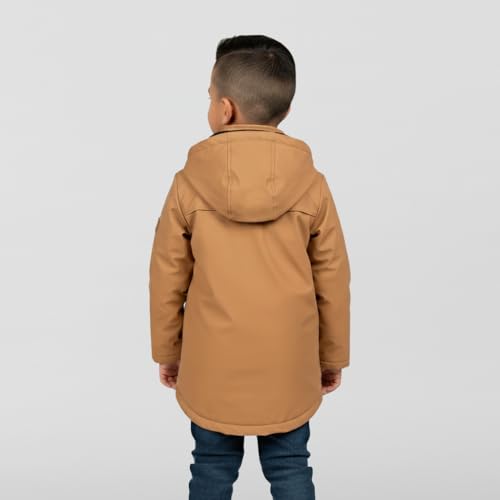 Image of Hunter Boys Plush Lined Rain Jacket - Waterproof Hooded Coat for Kids, Toddlers & Big Boys, Cold Weather Outerwear (2T-12)
