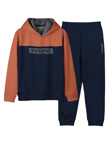 Image of HELLCAT Printed Cotton Blend Full sleeve Hoodie T-shirt Jogger Trackpant Clothing Set for Boys