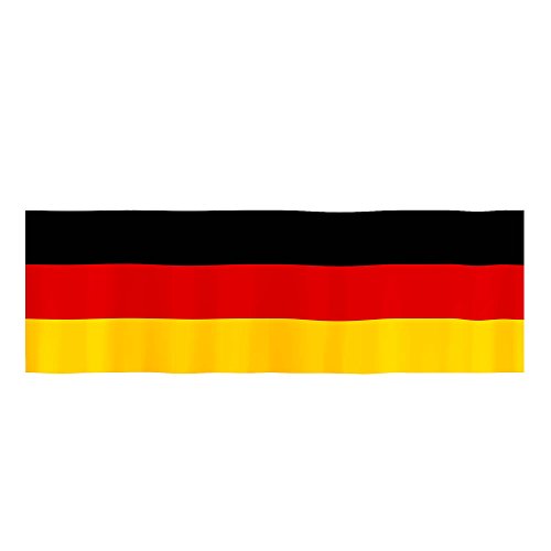 Drapeau allemand Taffstyle avec 6 œillets pour balcon et football