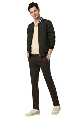 Image of Peter England Men's Skinny Fit Mid Rise Premium Casual Trouser Chinos