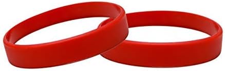 Silicone Wristbands Pack Of 10 Youth Sizes Choice Of Colours