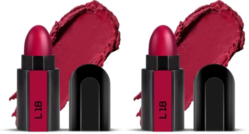 Image of RENEE Fab 5 Refill Bullet Matte Lipstick, L 18 Crimson Cupid 1.5gm (Pack of 2)